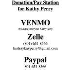 Donation accounts for Kathy Perry