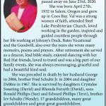 Valeria Joyce Hinish | Obituary