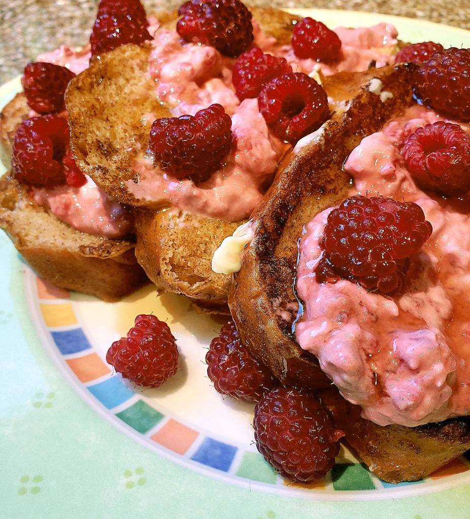 Photo courtesy of Vickie Chynoweth                                Fresh berries from the Federal Way Farmers Market are the perfect final touch to Vickie Chynoweths French toast recipe.