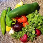 All of the vegetables in the Summer Medley Salsa were purchased at the Federal Way Farmers Market. Photo courtesy of Vickie Chynoweth