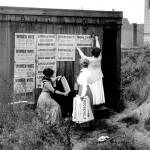 Washington State Archives                                The Washington Equal Suffrage Association places posters in Seattle in 1910 to promote womens suffrage.