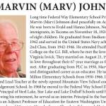 E. Marvin (Marv) Johnson | Obituary