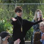 FUSION Founder Peggy LaPorte gestures to the crowd in thanks at the ribbon cutting ceremony on Oct. 8. Olivia Sullivan/the Mirror