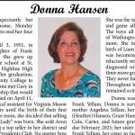 Donna Hansen | Obituary