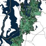 Map of the 9th Congressional District, which stretches from Bellevue to Tacoma and includes Mercer Island, Kent, Renton, South Seattle, Tukwila, SeaTac, Des Moines and Federal Way.