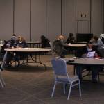 Voters fill out their ballots in Federal Way on Tuesday, Nov. 3. Olivia Sullivan/The Mirror