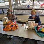Marjorie Simpson, left, and Betty Clifford are members of the St. Lukes Lutheran Church Needlers, a sewing and quilting group which celebrated their 50-year anniversary in 2019. Photo courtesy of Roger Flygare