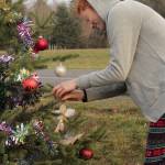 Savannah Allen hangs an ornament on Dec. 10. Photo by Andy Hobbs