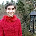 Federal Way resident Natalie Wilson, 15, serves as the publicity chair of the Rainier Audubon Society. For bird watching, there are three bird feeders and a bird bath in her backyard. Photo courtesy of Lorraine Wilson