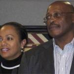 The City of Federal Way proclaimed April 6, 2010, as Floyd Little Day in honor of Little being elected to the 2010 class of the National Football Hall of Fame. Little and his wife, DeBorah, are pictured at the Federal Way City Council meeting. Mirror file photo