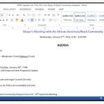 Lyn Idahosa discusses the meetings agenda on Jan. 27.