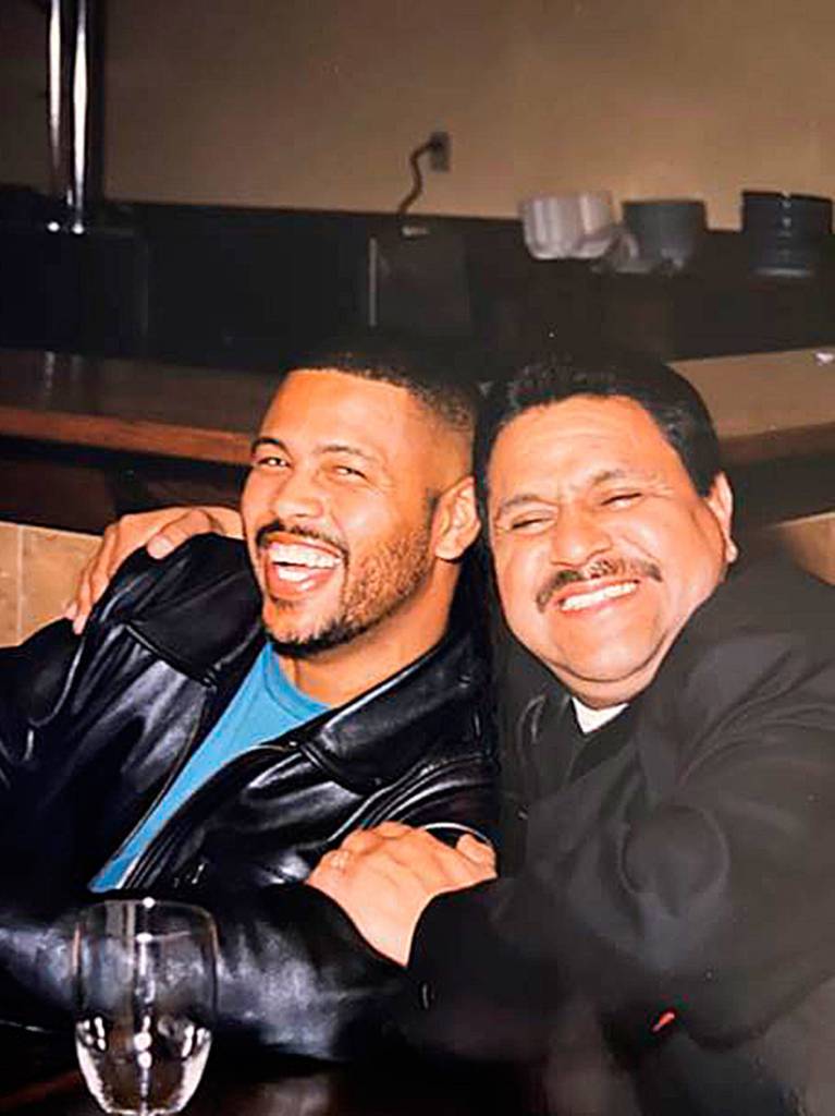 Lt. Michael Boutte pictured at the wedding of Federal Way police officers Heather and Gabe Castro in March 2000. Photo courtesy of FWPD Deputy Kyle Sumpter