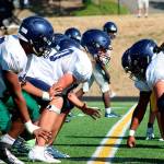 The Todd Beamer Titans football team in Federal Way during a 2019 summer practice. Olivia Sullivan/the Mirror
