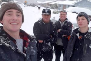 L-R: Elder Koltin Carpenter, Elder Tevita Kata, Elder Ryan Hatch, and Elder Cristian Perez. Courtesy photo