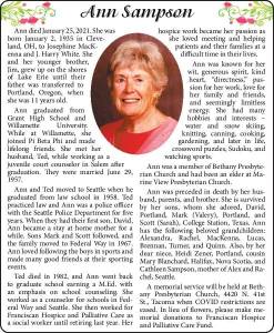 Ann Sampson | Obituary