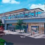 A rendering of a proposed south entrance along S. 320th Street and 22nd Ave. S. in Federal Way for the Federal Way Link Extension. Image courtesy of Sound Transit