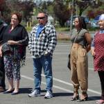 The performers await the judges results at the Federal Way Farmers Market for the first Federal Ways Got Talent show on June 5. Olivia Sullivan/the Mirror
