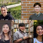 Clockwise from top left: Matthew Oakes (Federal Way), Paul Kwon (Thomas Jefferson), Jasmyne Mendoza (Decatur), Daniel Chung (TAF@Saghalie), and Celina Kim (Todd Beamer). Courtesy photos