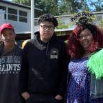 A student poses with his proud parents at the Truman Campus car parade on June 9. Olivia Sullivan/the Mirror