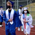 Federal Way High School graduates walk into Federal Way Memorial Stadium on June 10. Olivia Sullivan/the Mirror