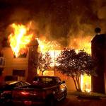 A fire destroyed a Federal Way apartment building in the early morning hours of June 20. Photo courtesy of South Sound News