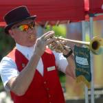 Emerald Downs Track Bugler Daniel Harrington opened the one-day festival on June 21 in Federal Way. Olivia Sullivan/the Mirror