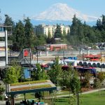 Make Music Federal Way was held on Monday night at the PAEC, overlooking Federal Ways Town Square Park, the future site of the Federal Way Link Extension station and Mount Rainier. Olivia Sullivan/the Mirror