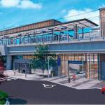 A rendering of a proposed south entrance along S. 320th Street and 23rd Ave. S. in Federal Way for the Federal Way Link Extension. Image courtesy of Sound Transit