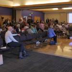 Over 150 people attended the Federal Way town hall meeting on July 15. Olivia Sullivan/the Mirror