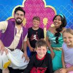 Aladdin and Jasmine made an appearance at the July 24 Movies in the Park in Federal Way. Photo courtesy of Shelley Pauls