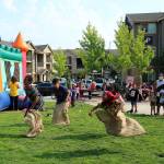 Bounce houses, treats, and games were the highlight of the Aug. 3 National Night Out event. Olivia Sullivan/the Mirror