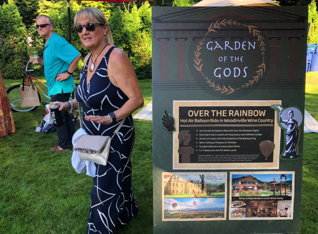 Items available at the FUSION festivals auctions included a hot air balloon ride in Woodinville wine country. Photo by Andy Hobbs/Federal Way Mirror