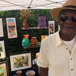 Federal Way artist Eugene Montgomery and his artist wife, Myla Montgomery, are annual fixtures at the FUSION festival. Learn more about their work at designsbymontgomerys.com. Photo by Andy Hobbs/Federal Way Mirror