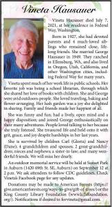 Vineta Hausauer | Obituary