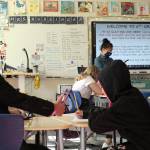Superintendent Dr. Dani Pfeiffer gives a thumbs up to a student at Mirror Lake Elementary on the first day of school Sept. 1. Olivia Sullivan/the Mirror