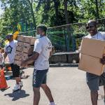 Photos courtesy of Good Shepherd Youth Outreach
Louis Guiden, right, began the Feeding Our Community program in April 2020. Since then, they distribute food to about 1,600 families per month.