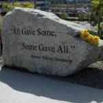 An engraved stone at the veterans memorial. Olivia Sullivan/the Mirror