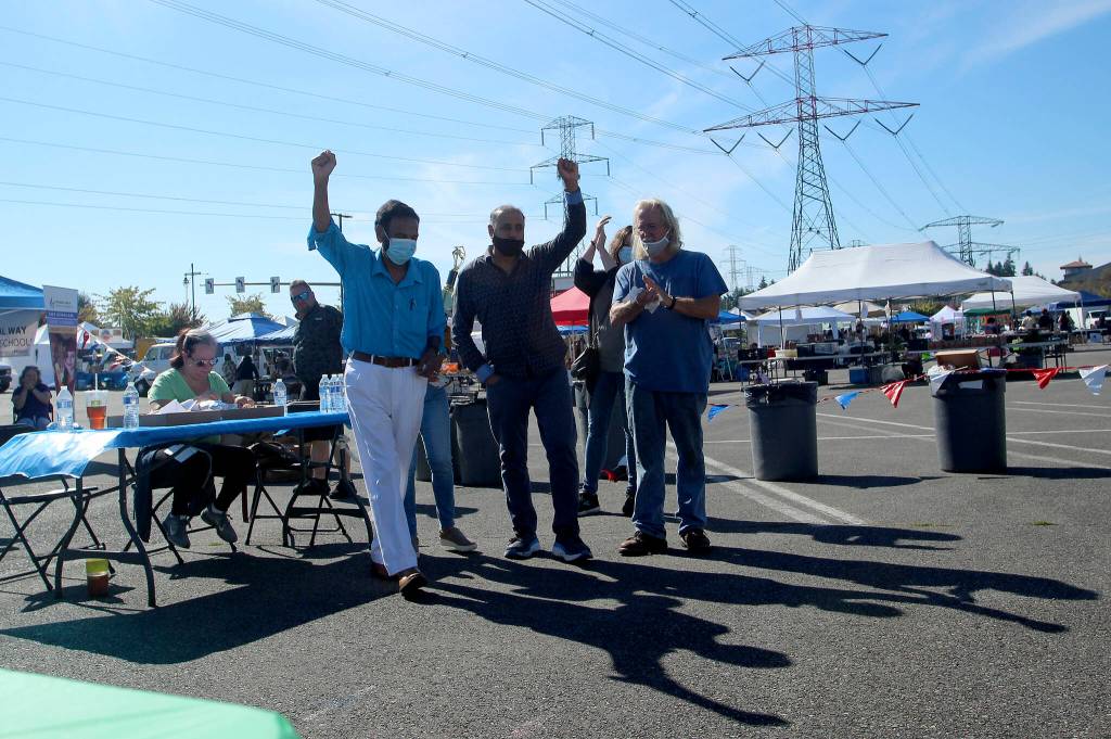 East India Grill celebrates their Peoples Choice win on Sept. 25.