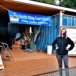 Executive Director Amanda Miller outside of the South King Tool Library (1700 S. 340th St. in Federal Way). Courtesy photo