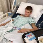 Tyler Allen remains at Harborview Medical Center to recover. Photo courtesy of Alisha Webb