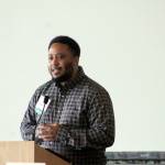 Keynote Speaker Omari Amili. Olivia Sullivan/the Mirror