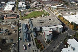 The Federal Way Transit Center's east entrance along 23rd Avenue South remains open. Photo courtesy of Bruce Honda