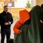 King County Executive Dow Constantine welcomes Afghan families to Federal Way in mid-October. Courtesy photo