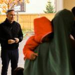 King County Executive Dow Constantine welcomes Afghan families to Federal Way in mid-October. Courtesy photo