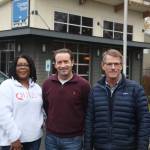 (L-R) Homeowner in S. 344th Street neighborhood Mia Franklin, GarageTown unit owner Peter Barbin, and GarageTown Condominium Association President Brad Thorson. Henry Stewart-Wood/Sound Publishing