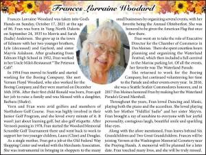 Frances Lorraine Woodard | Obituary