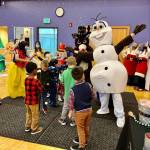 A dance party in the snow at Federal Way Community Center on Dec. 4. Photo courtesy of Shelley Pauls