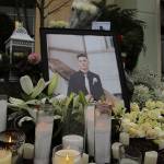 Family and friends created a memorial for Ruvim Stukov in the Federal Way Crossing parking lot where he was killed on Dec. 8. Olivia Sullivan/the Mirror