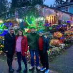 Olivia Sullivan/the Mirror
Sharon and Carl Hultman stand with their daughter Lindsey, left, and her son Phin, right, outside of their Federal Way home.