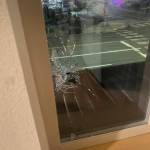 Several units at the Uptown Square Apartments were struck by gunfire on Feb. 1. Photo courtesy of J. Cooper